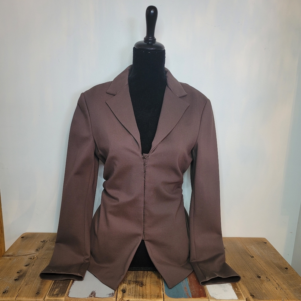 Elegant Brown Women's Blazer